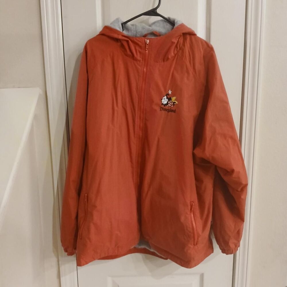 Vintage Walt Disneyland Resort Minnie Mouse Lined Hoodie Jacket Size 2XL